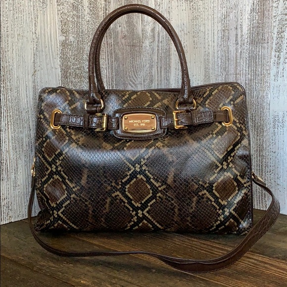 Michael Kors Handbags - Michael Kors Snake Embossed Handbag Bag